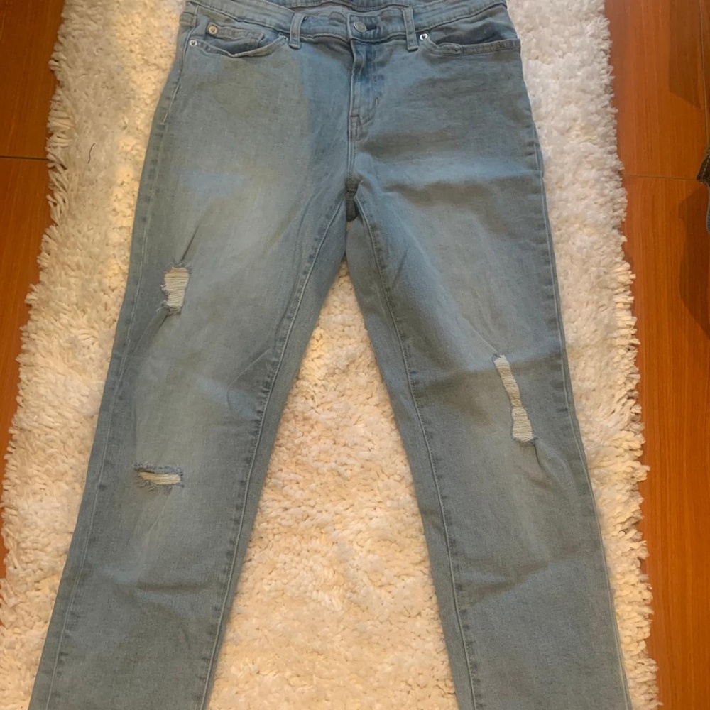 GAP Ripped Straight Jeans